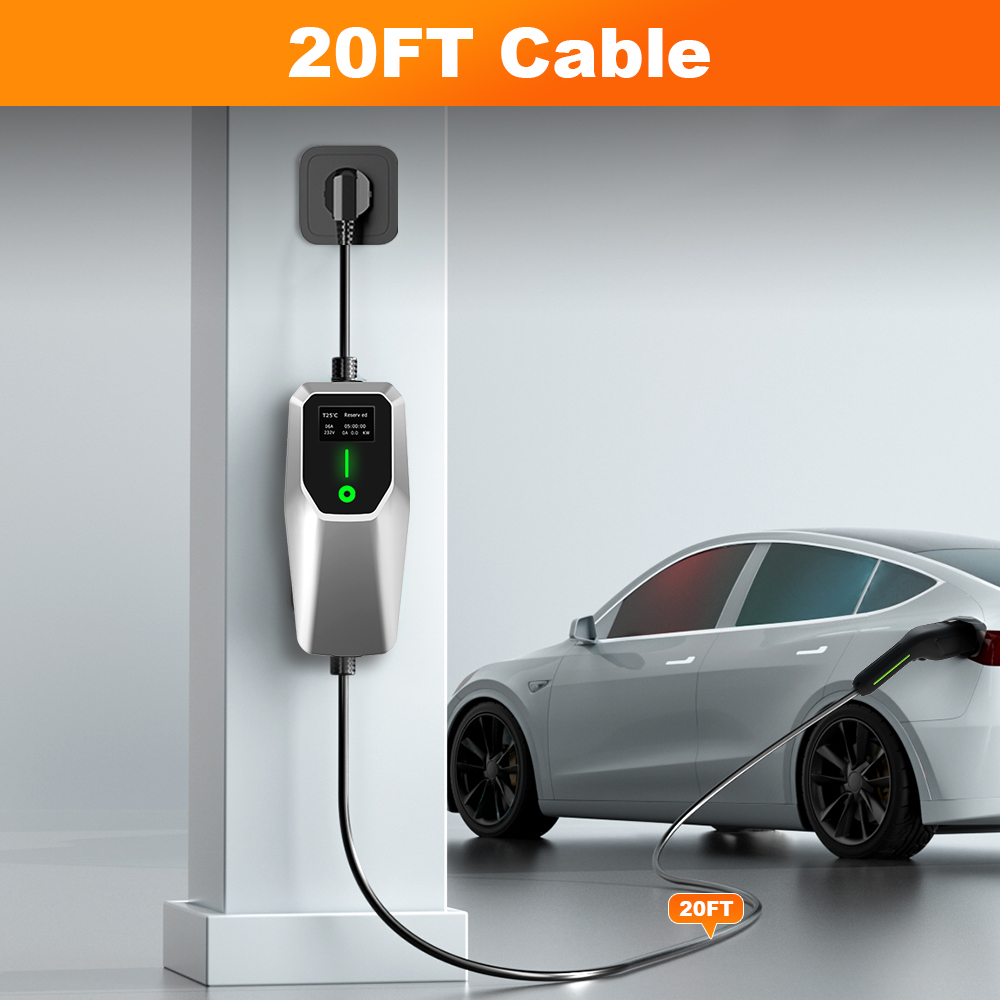 Junsun 32A Level 1&2 EV Charge - đánh giá và giá J1772 Evse 32A Level 2 Charger